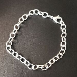 Simple CHAIN LINC BRACELET ZINC ALLOY CAN BE USED AS A CHARM BRACELET#2